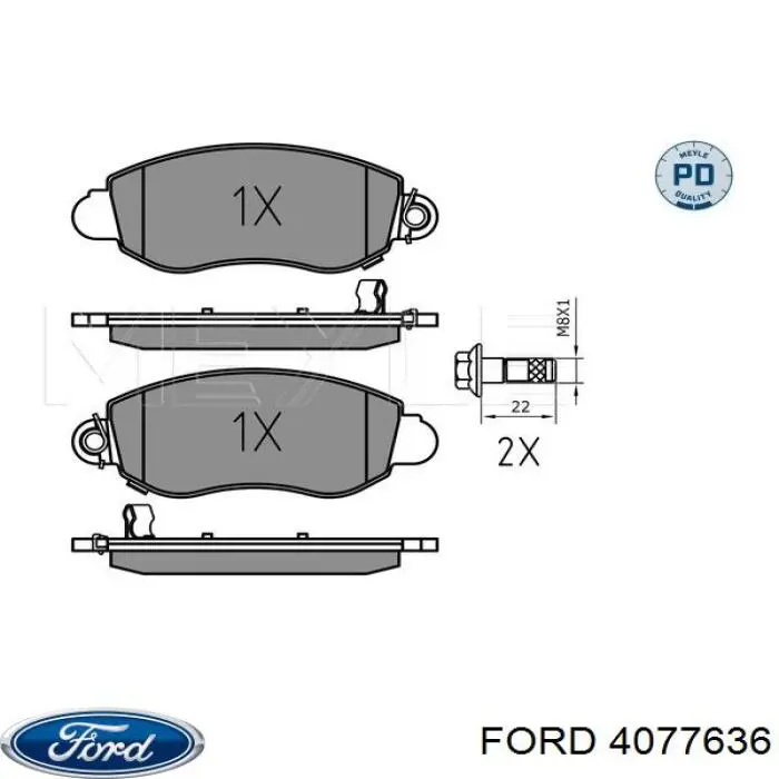 4077636 Ford колодки гальмівні передні, дискові