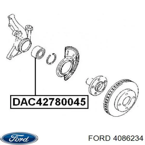 Підшипник ступиці 4086234 Ford