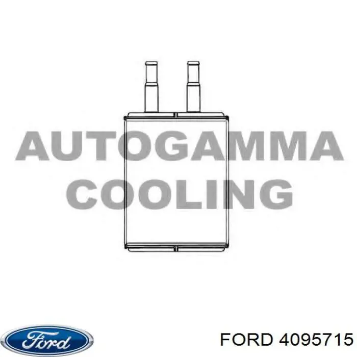4095715 Ford радіатор пічки (обігрівача)