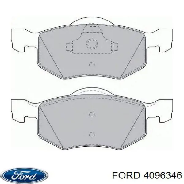 Купити 4096346 Ford Колодки гальмівні передні, дискові