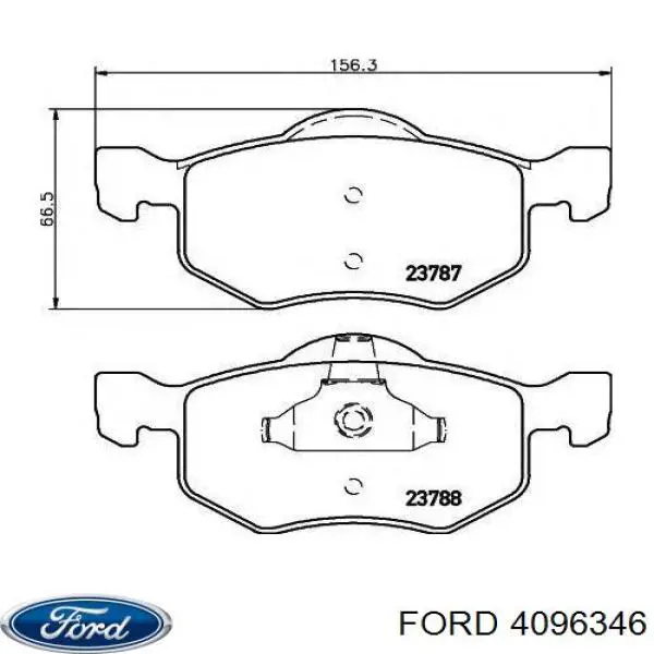 4096346 Ford Передні гальмівні колодки