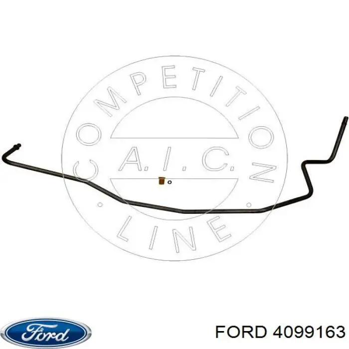 Шланг ГПК, низького тиску, від рейки/механізму до бачка 4099163 Ford