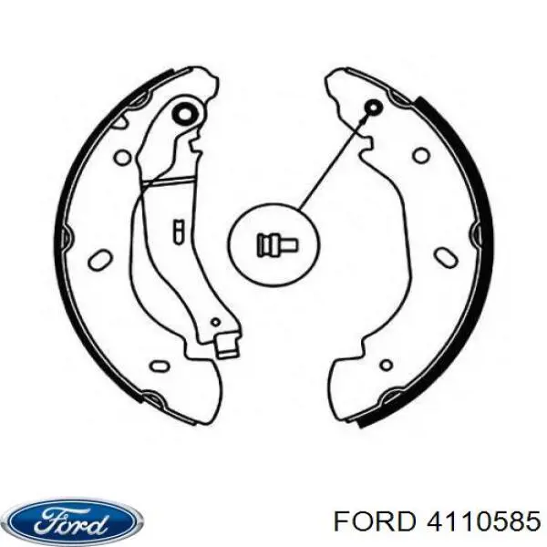 Колодки гальмові задні, барабанні Ford 4110585 ціна, від 23.92 USD