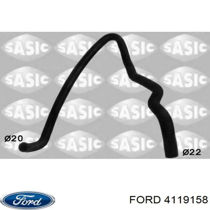 Купити 4119158 Ford Шланг розширювального бачка, нижній