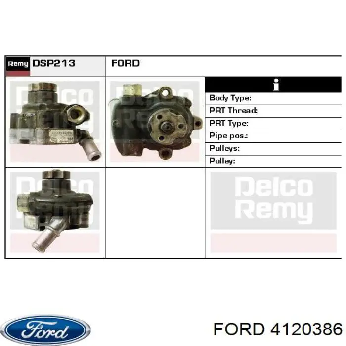 Насос ГПК Ford 4120386 ціна, від 118.23 USD