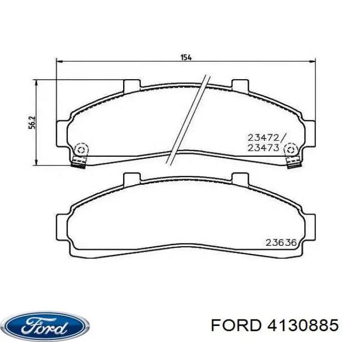 4130885 Ford Передні гальмівні колодки