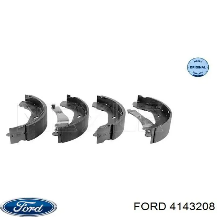 Колодки гальмові задні, барабанні 4143208 Ford