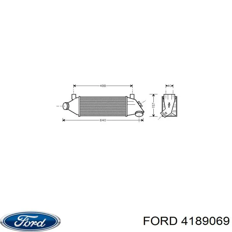 4189069 Ford Охолоджувач наддувочного повітря
