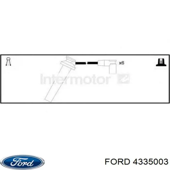 Дріт високовольтний, комплект 4335003 Ford