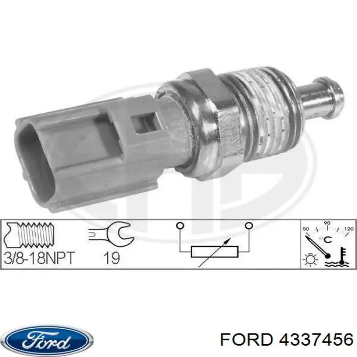 4337456 Ford датчик температури охолоджуючої рідини