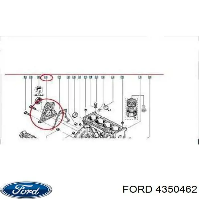 Купити YC15V43287AH Ford Замок задньої лівої двостулкової двері, верхній