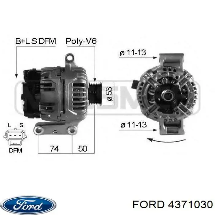 Купити 4371030 Ford Генератор