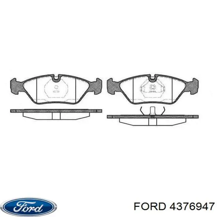 Комплект зчеплення (3 частини) 4376947 Ford