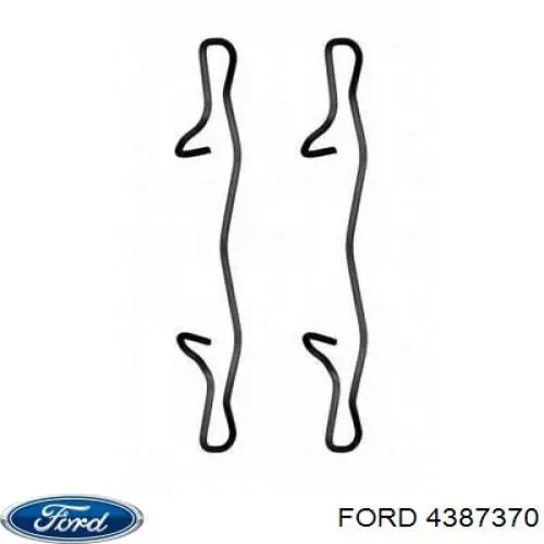 Купити 4387370 Ford Комплект пружинок кріплення дискових колодок, задніх