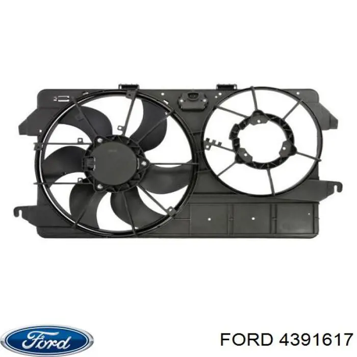 Дифузор радіатора охолодження, в зборі з двигуном і крильчаткою Ford 4391617 ціна, від 76.72 USD