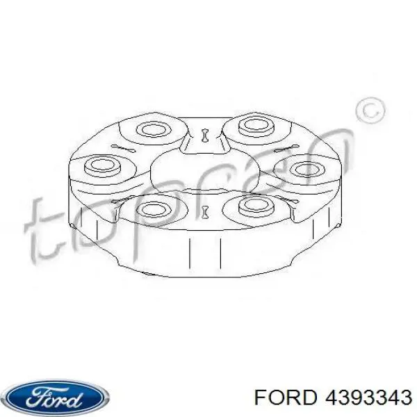 Купити 4393343 Ford Гумова муфта кардана
