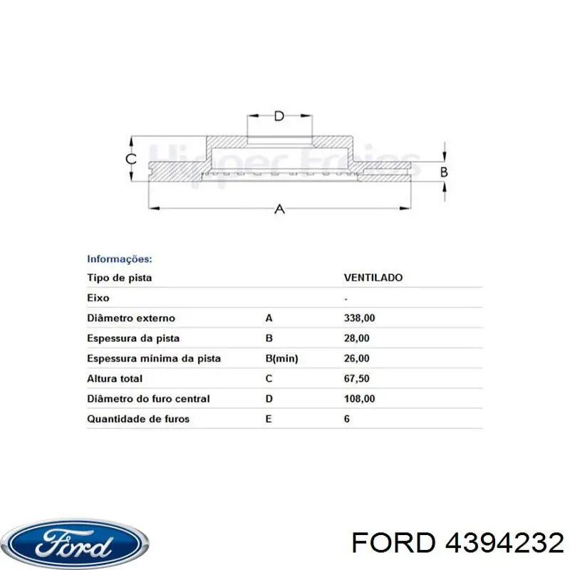 Повітропровід (дефлектор) радіатора, лівий Ford 4394232 ціна, від 6.27 USD
