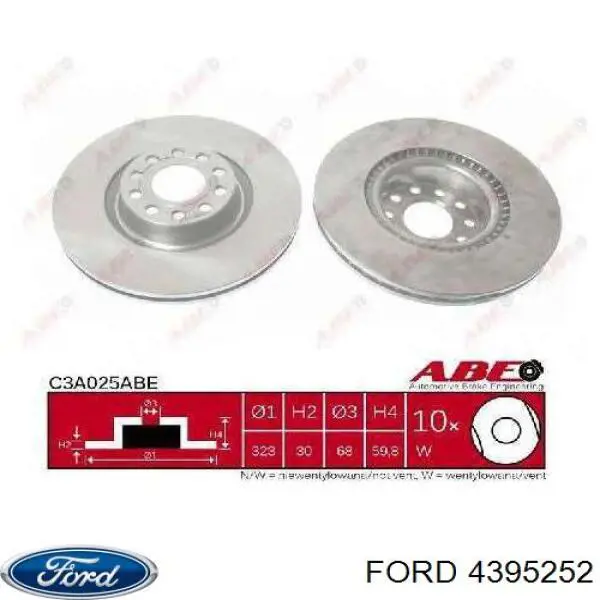 4395252 Ford Прокладка термостата