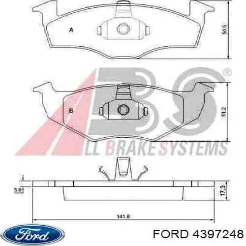 Купити 4397248 Ford Шланг радіатора опалювача/пічки, обратка