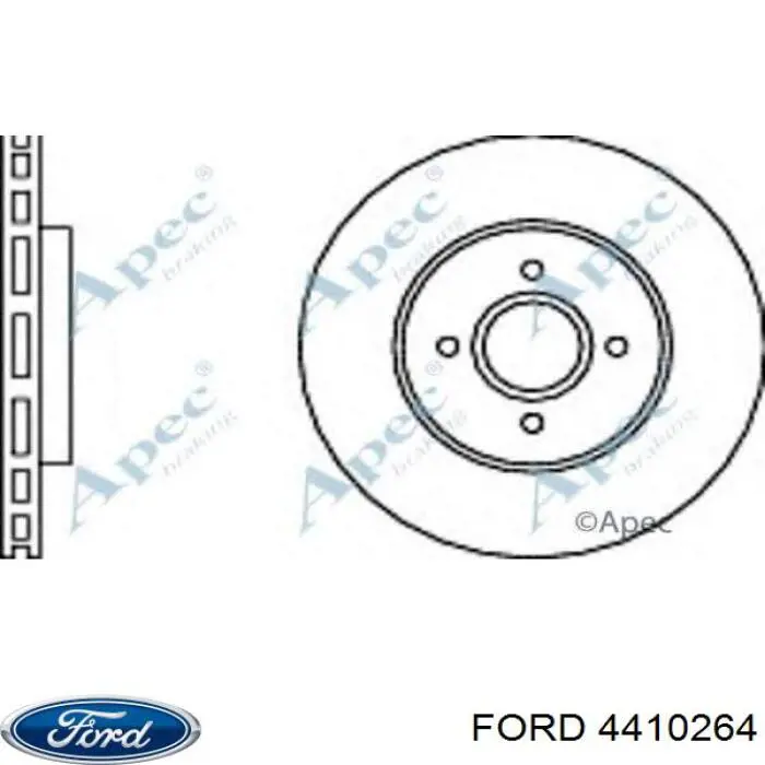 4410264 Ford диск гальмівний передній