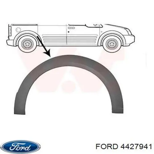 Купити 4427940 Ford Розширювач заднього крила, правий