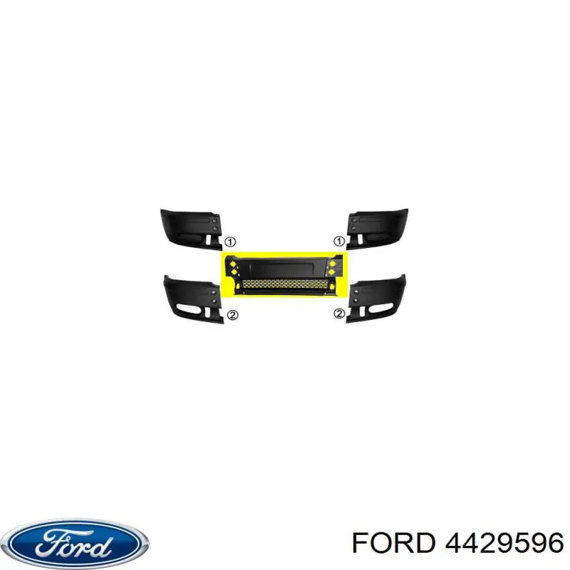 4429596 Ford Центр переднього бампера