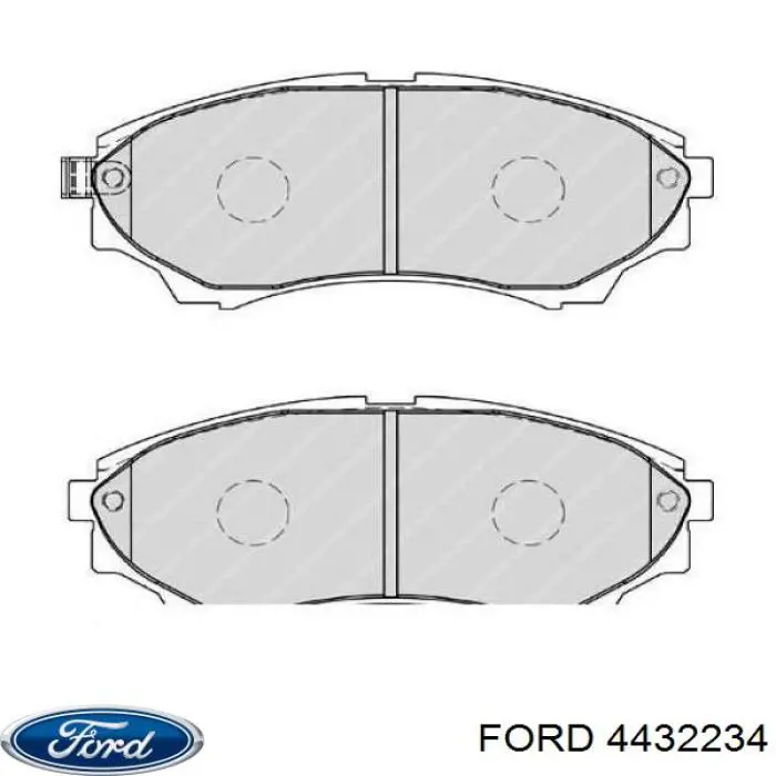 Гальмівні колодки Ford 4432234 ціна, від 30.69 USD