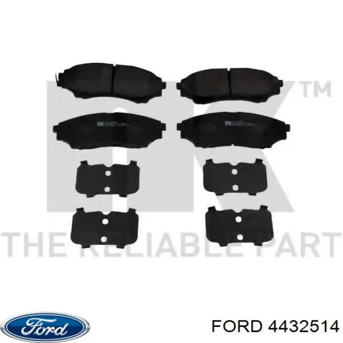 Комплект пружинок кріплення дискових колодок, передніх Ford 4432514 ціна, від 7.90 USD