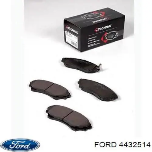 Купити 4432514 Ford Комплект пружинок кріплення дискових колодок, передніх