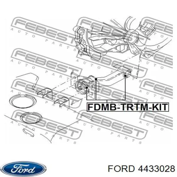 Подушка (опора) двигуна, задня Ford 4433028 ціна, від 47.28 USD