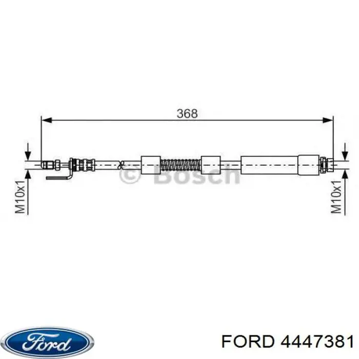 Шланг гальмівний передній Ford 4447381 ціна, від 10.25 USD