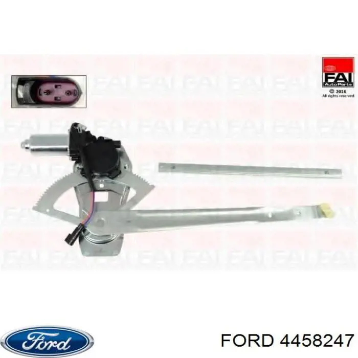 Склопідйомник з електродвигуном Ford 4458247 ціна, від 48.97 USD