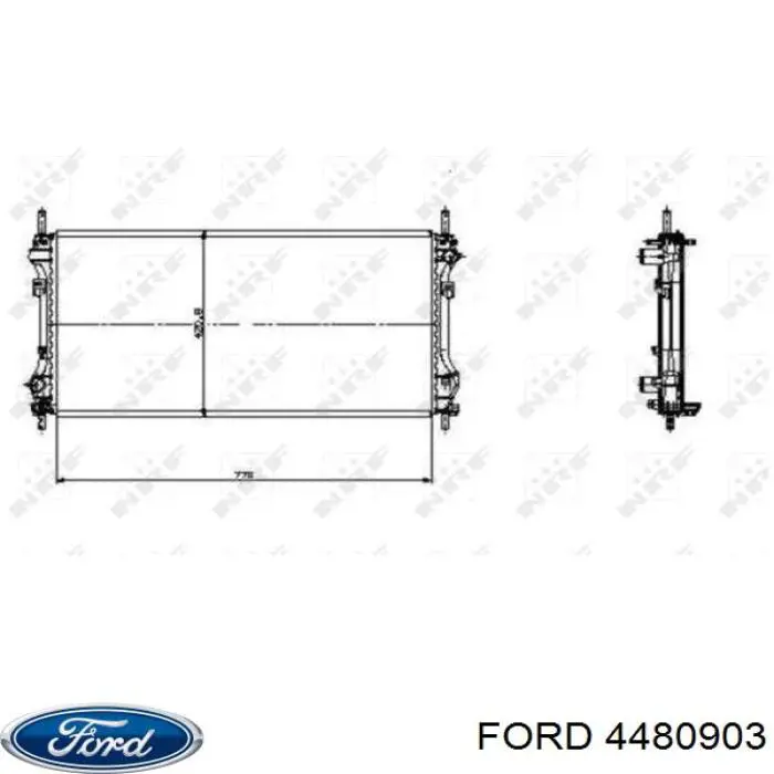 Купити 4480903 Ford Радіатор двигуна