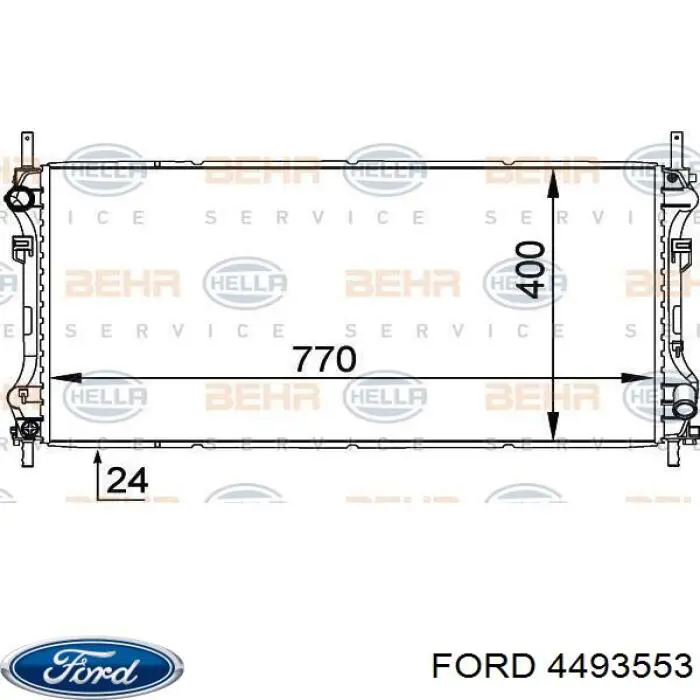 Радіатор основний Ford 4493553 ціна, від 68.63 USD