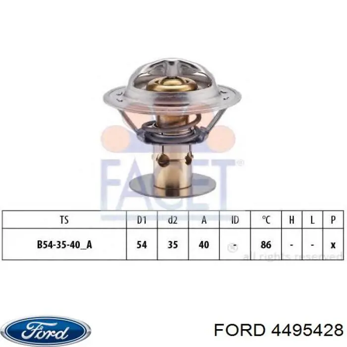 Автомобільний термостат Ford 4495428 ціна, від 13.87 USD