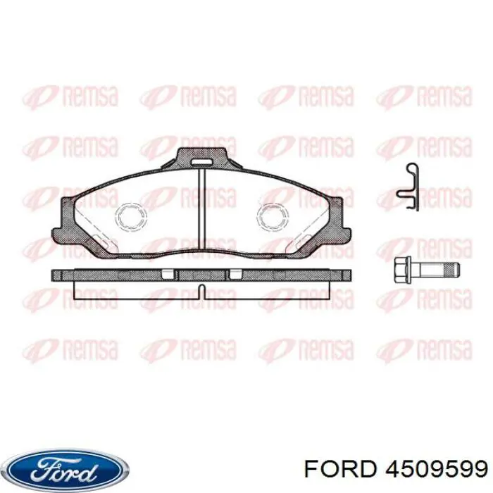 Купити 4509599 Ford Колодки гальмівні передні, дискові