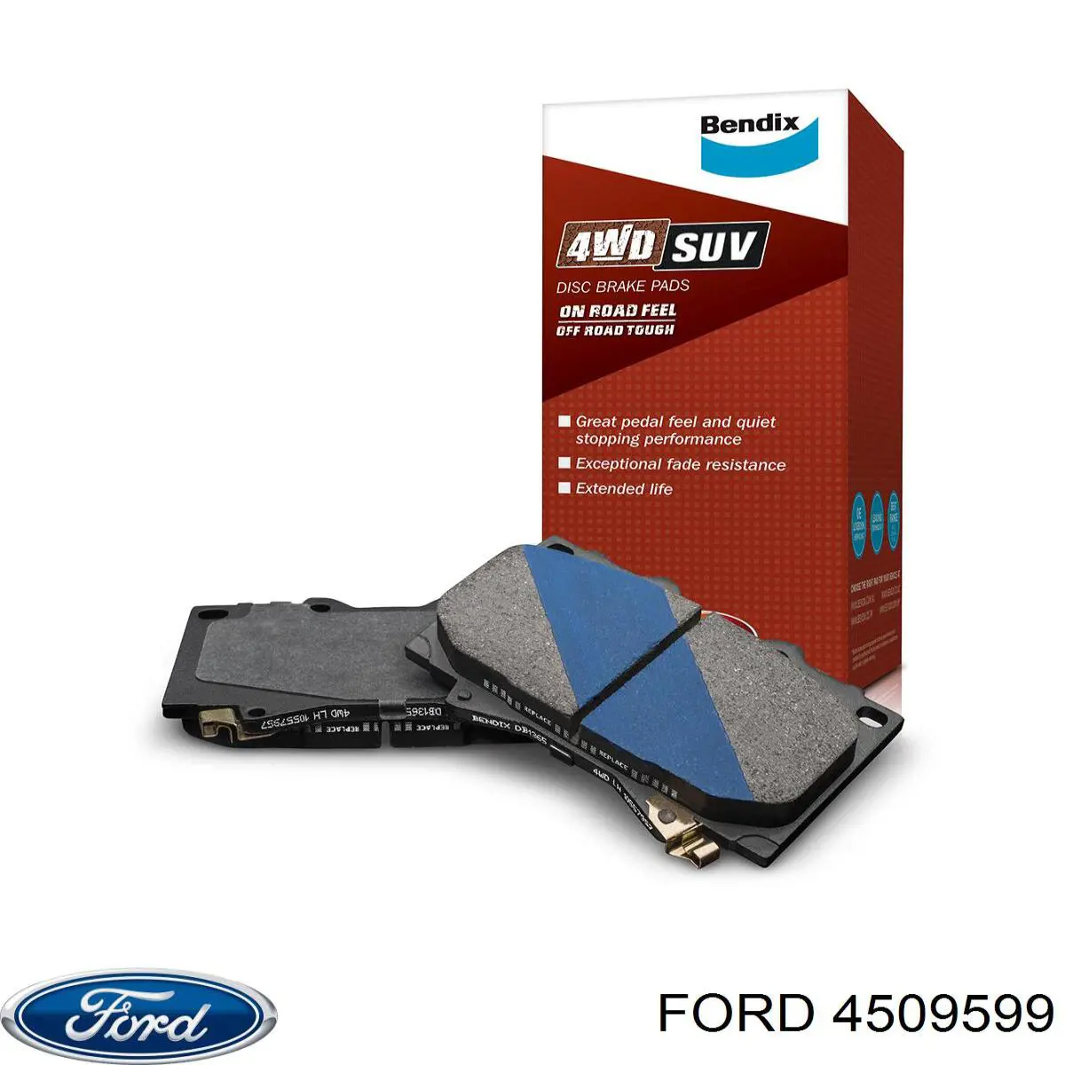 Гальмівні колодки Ford 4509599 ціна, від 29.23 USD
