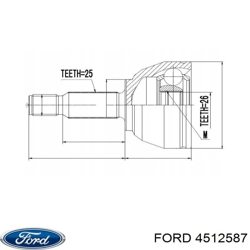 4512587 Ford шрус зовнішній передній