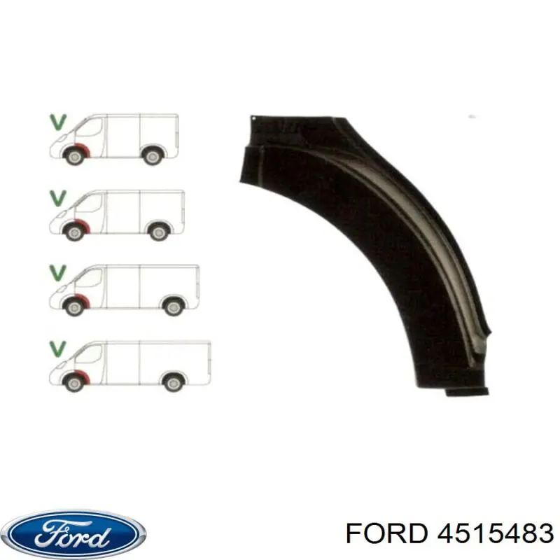 Купити 1811558 Ford Панель бризковика (лонжерону) моторного відсіку, ліва