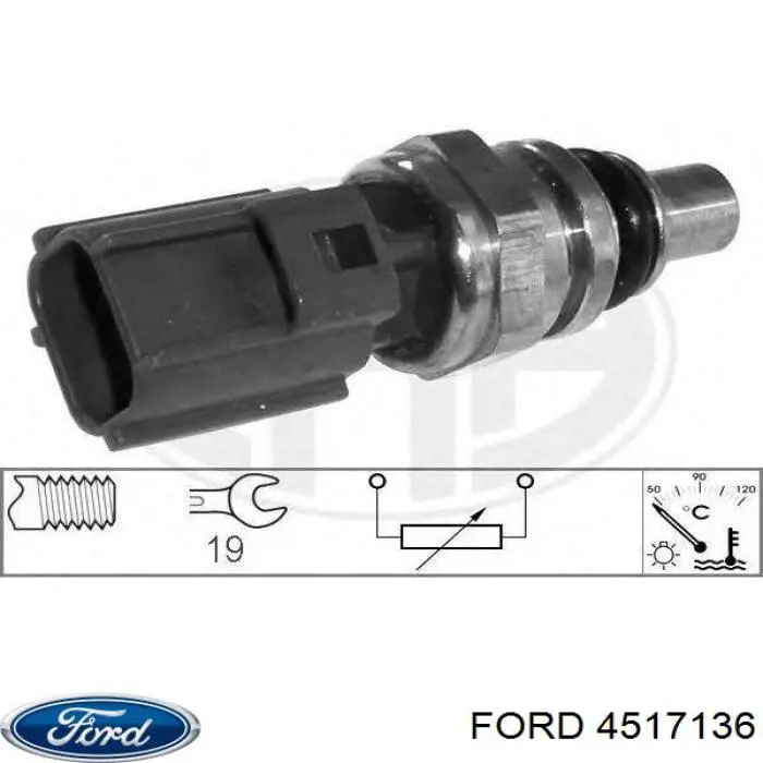 4517136 Ford Покажчик температури охолоджуючої рідини