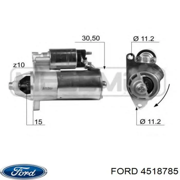 Купити 4518785 Ford Стартер