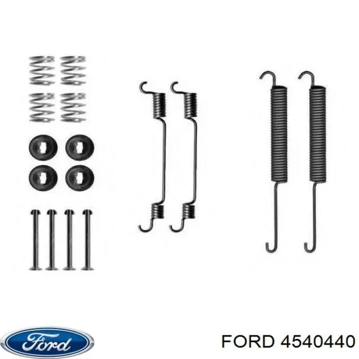 4540440 Ford монтажний комплект задніх барабанних колодок