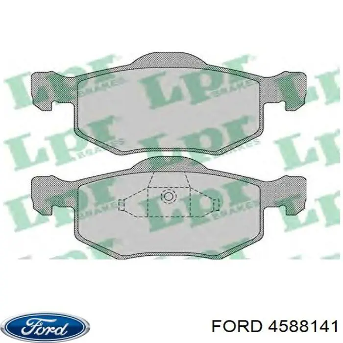 Передні тормозні колодки 4588141 Ford