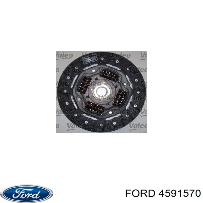 Купити 4591570 Ford Комплект зчеплення (диск, корзина, підшипник)