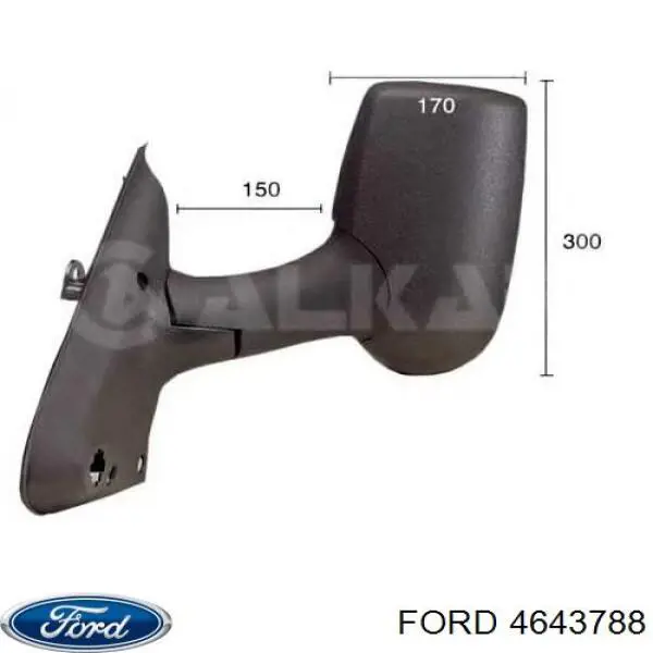 Купити 4643788 Ford Бічне дзеркало заднього виду ліве
