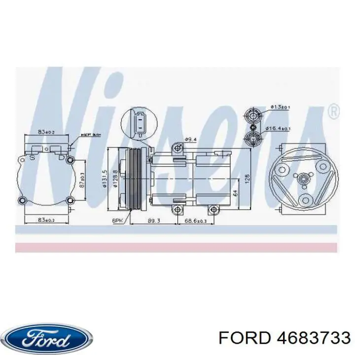 Купити 4683733 Ford Компресор кліматичної установки