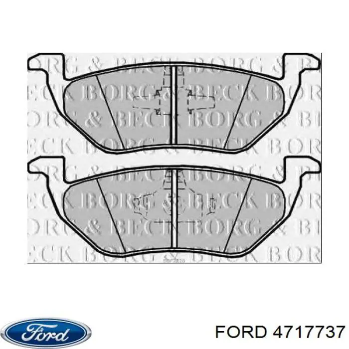 Купити 4717737 Ford Задні колодки