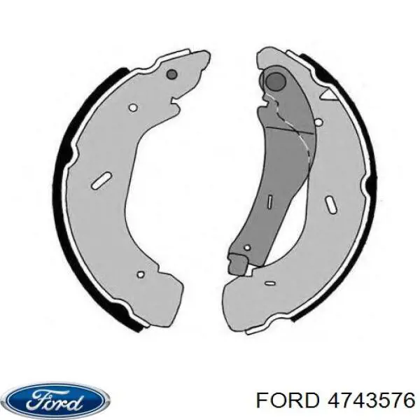 Купити 4743576 Ford Колодки гальмові задні, барабанні