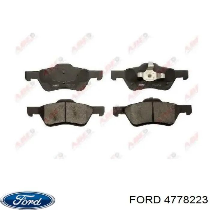 Передні тормозні колодки 4778223 Ford