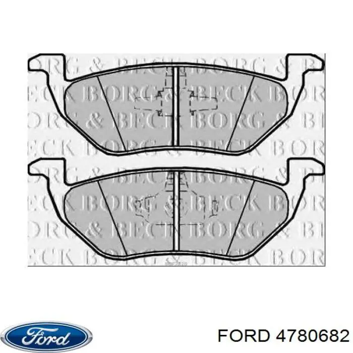 Купити 4780682 Ford Задні колодки